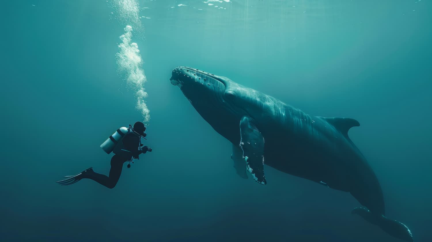 Erleben Sie das Schwimmen mit Walen auf einem Luxus-Yachtcharter in Tahiti