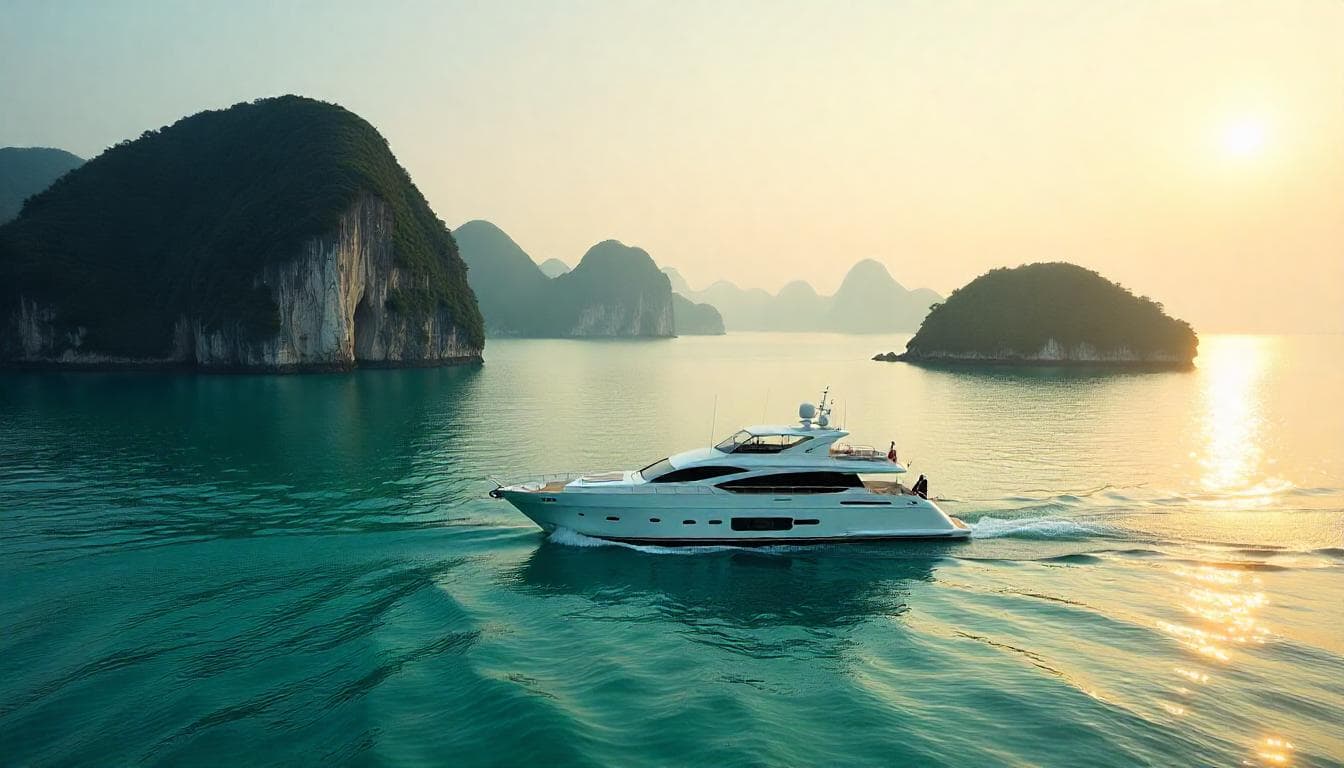 Segeln in Vietnam: Die Kalksteinwunder der Halong-Bucht erkunden