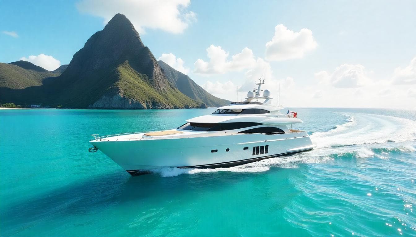 Segeln in der Karibik: St. Lucias Pitons auf dem Seeweg