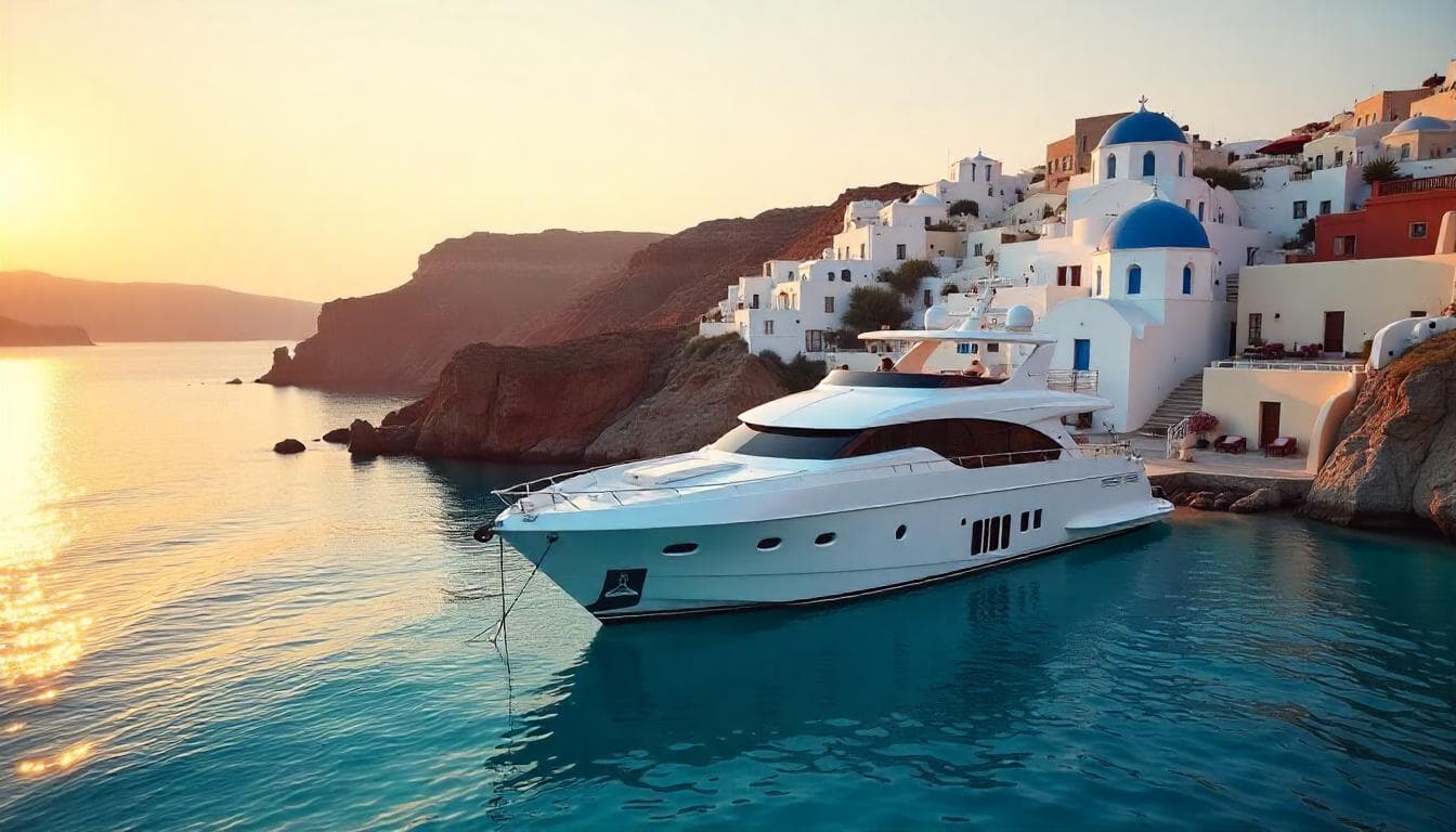 Segeln auf den Kykladen: Santorin und Mykonos auf dem Meer