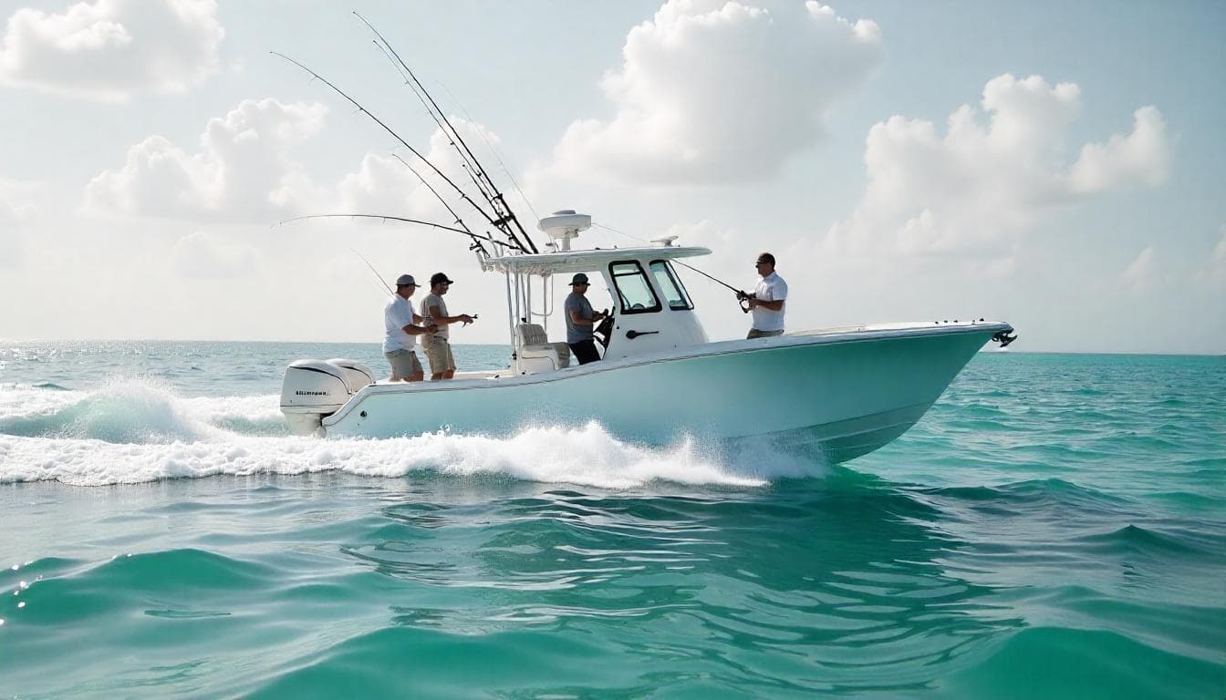 Wie man ein Boot für Angelausflüge mietet