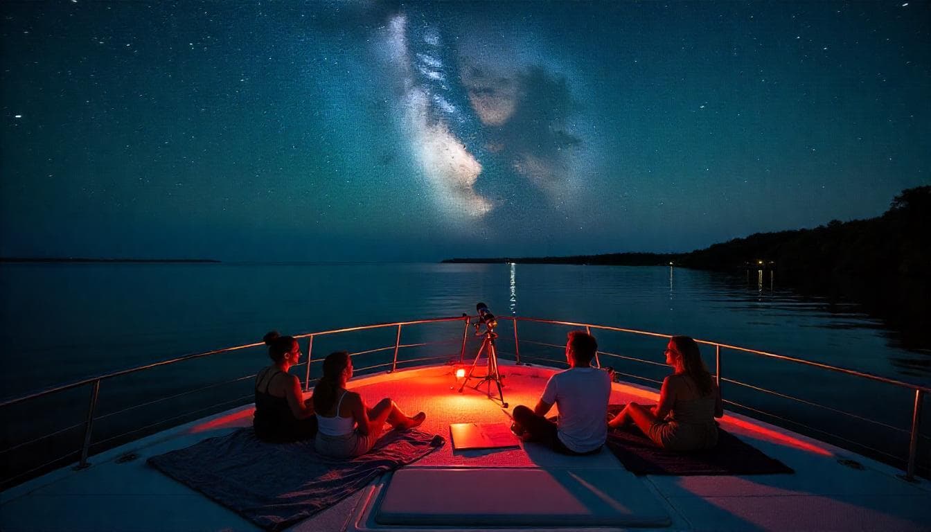 Wie man eine Sternbeobachtungsreise mit dem Boot plant