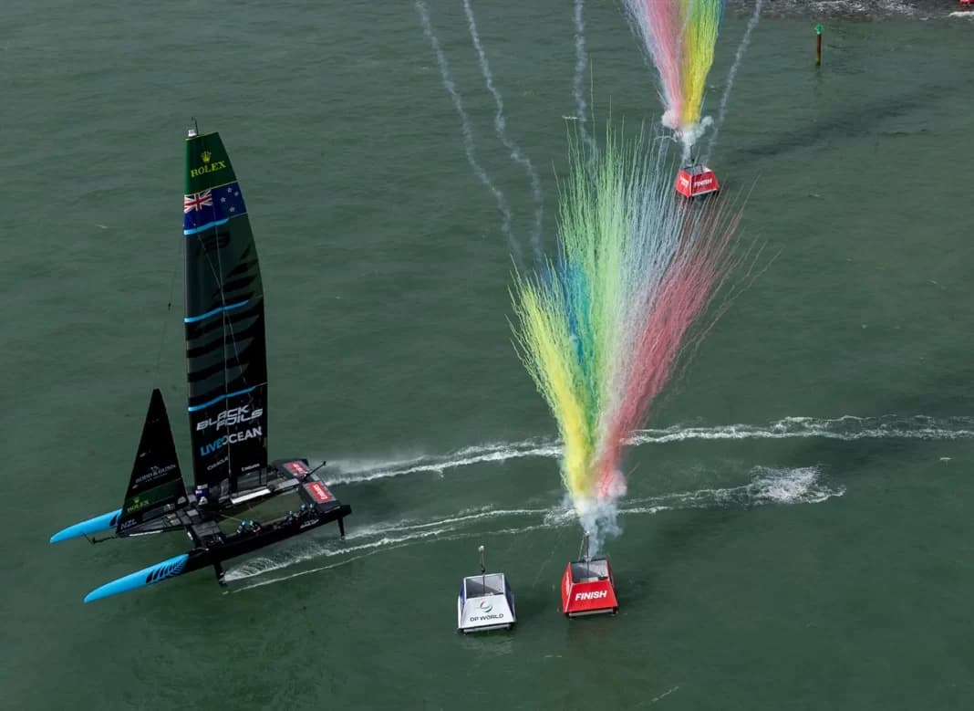 Black Foils Triumph Over Home Crowd in SailGP Portsmouth