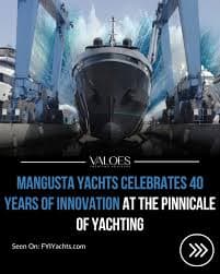 Celebrating 40 Years of Mangusta Yachts' Innovation