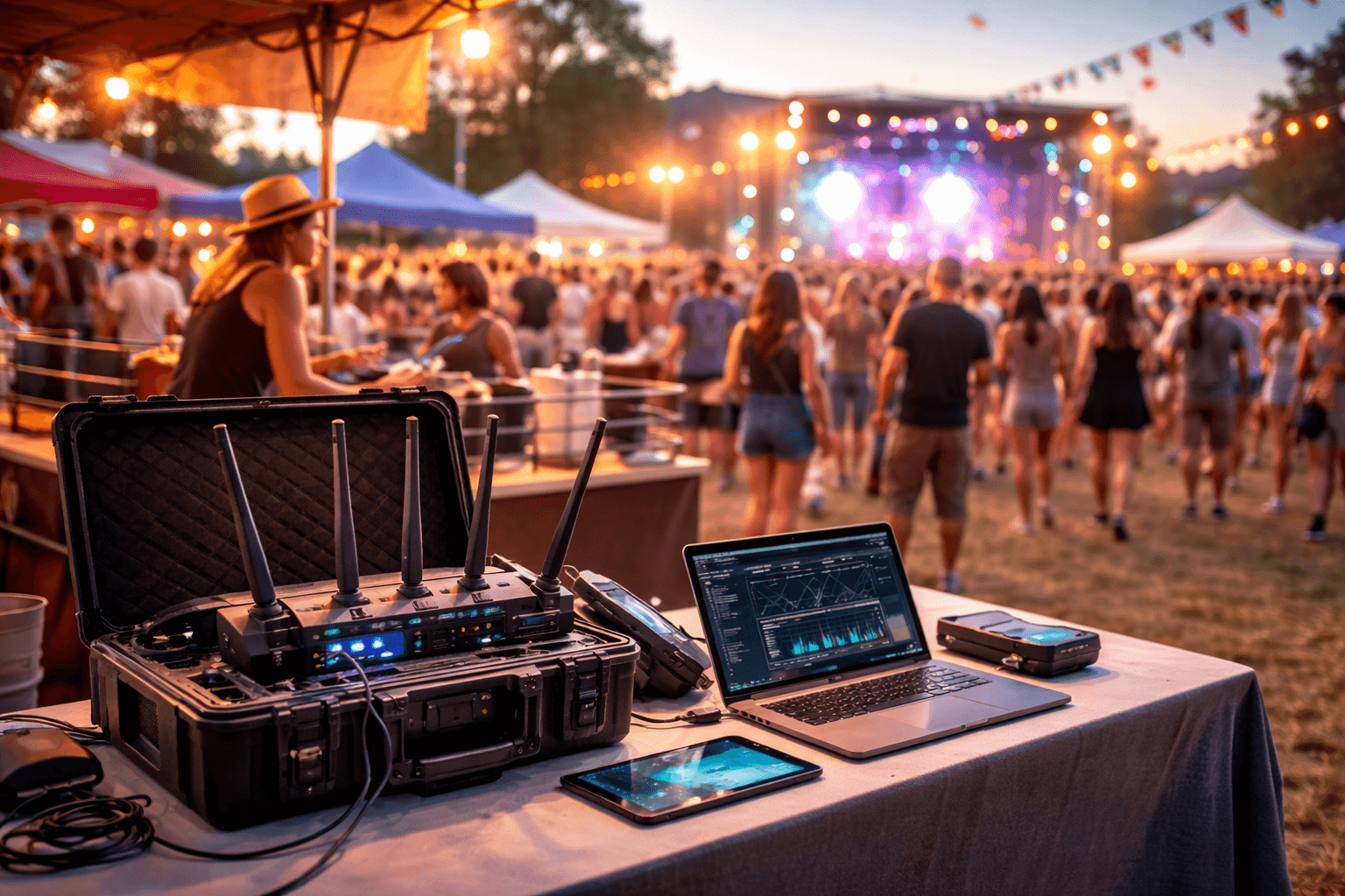 How Events Reinvent Temporary Network Infrastructure