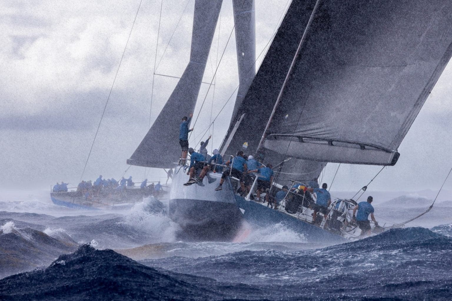 Maxi Fleet Battles Storms and Tactics at Nelson’s Cup