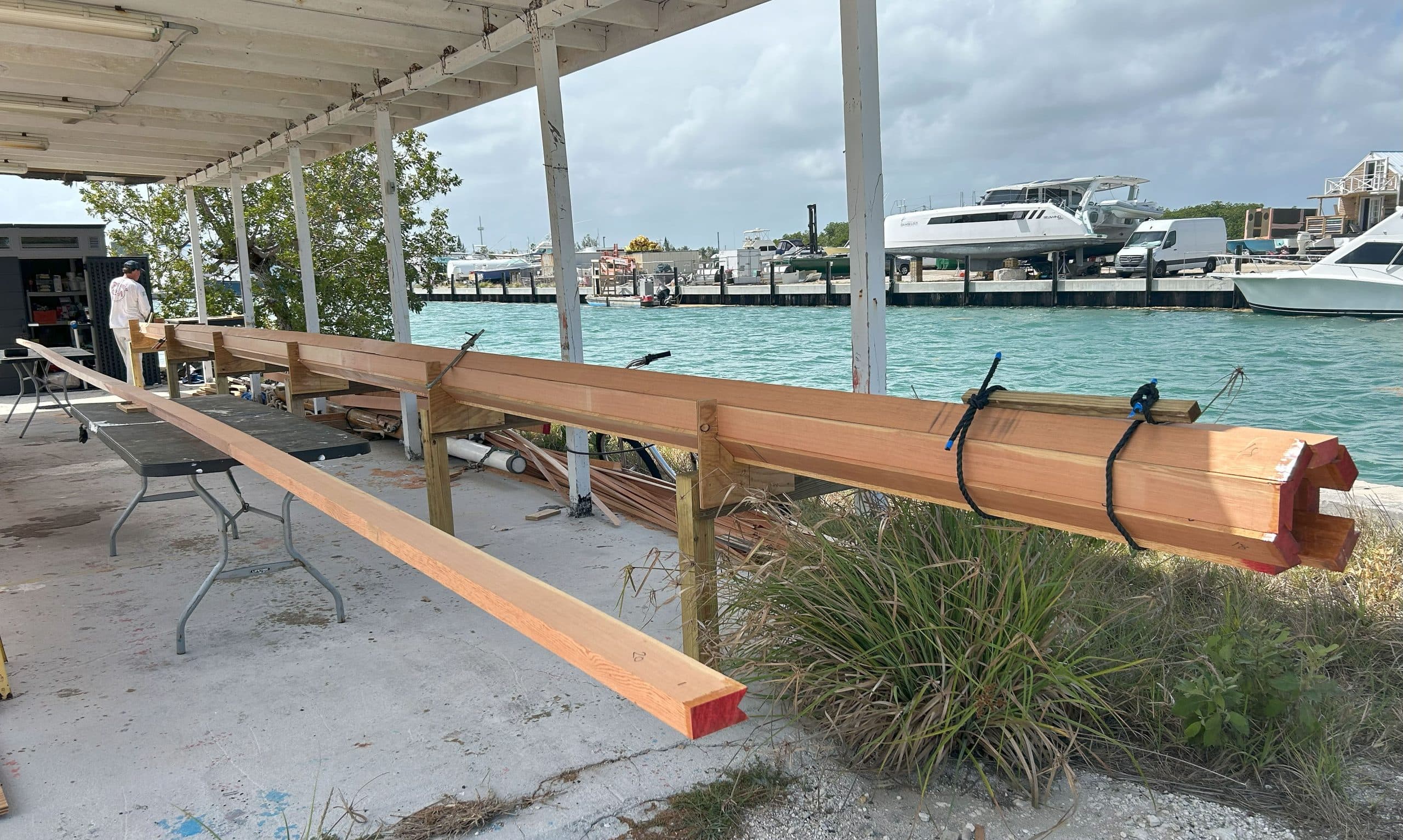 Rebuilding Reef Chief’s Douglas‑fir bird’s‑mouth masts