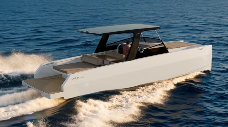 Lasai unveils 32KS solar-electric overnight catamaran