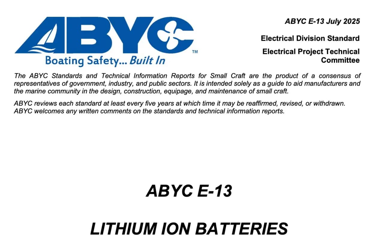 What ABYC E‑13 v2 Means for Lithium Battery Safety