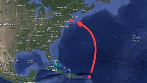 New Offshore Passage from St. Barths to Newport