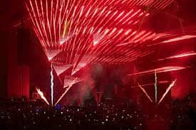 Lasership Tour Lights Up Mesa Amphitheatre