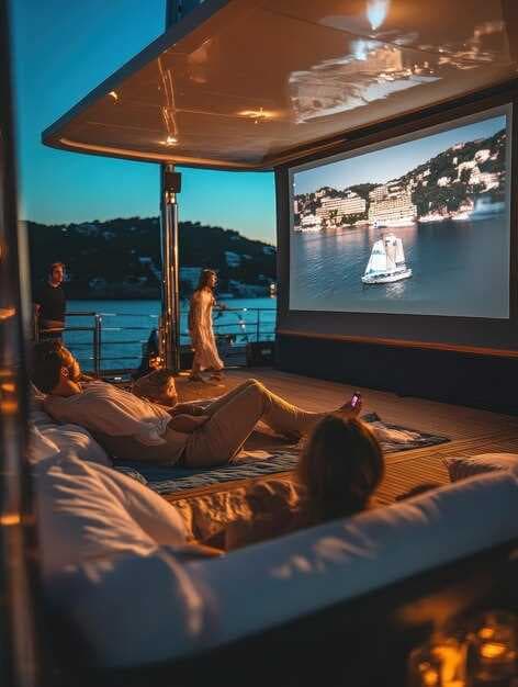 IMAX Movie Theaters Aboard the Luxury Superyacht Lady S - Redefining Onboard Cinema for Yachts