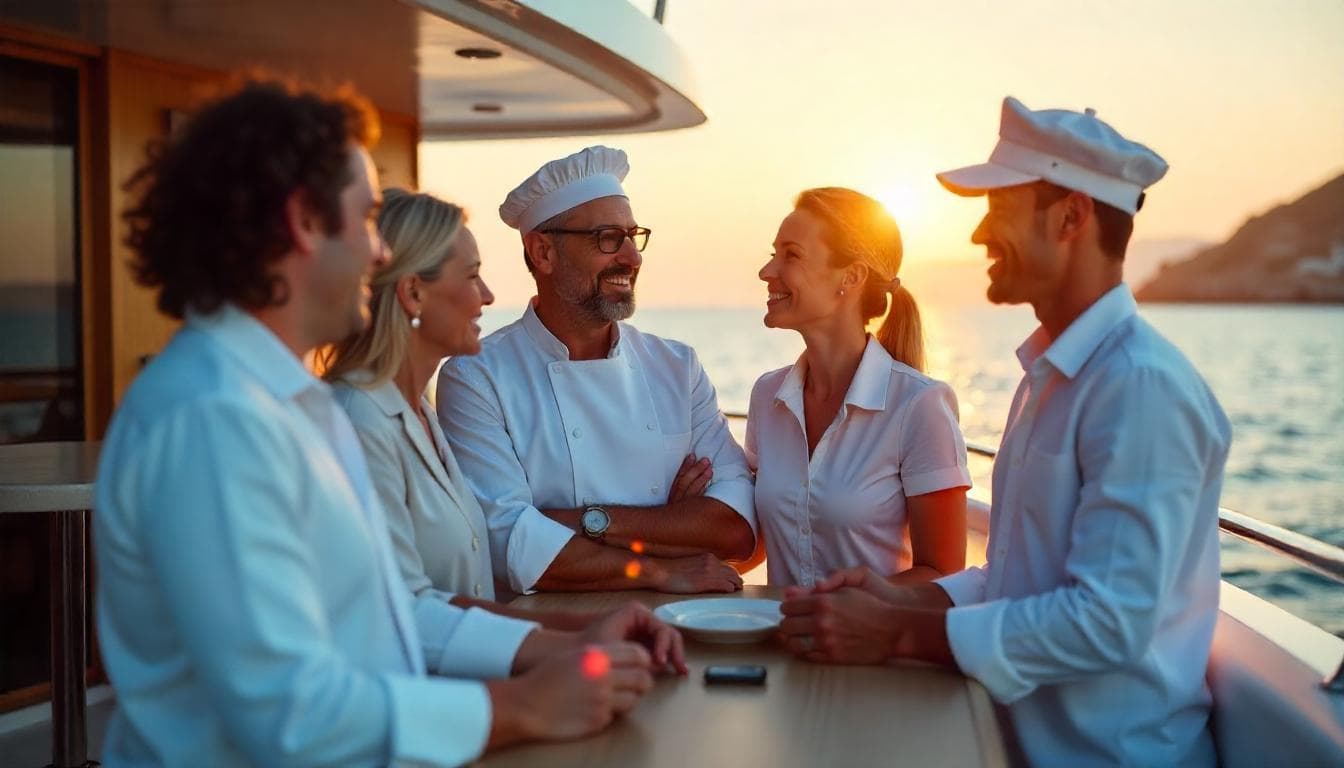 Comprendere i Ruoli dell'Equipaggio e le Mance sugli Yacht da Charter: Una Guida per Ospiti alle Prime Armi