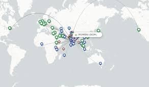 New International Flight Routes from Mumbai