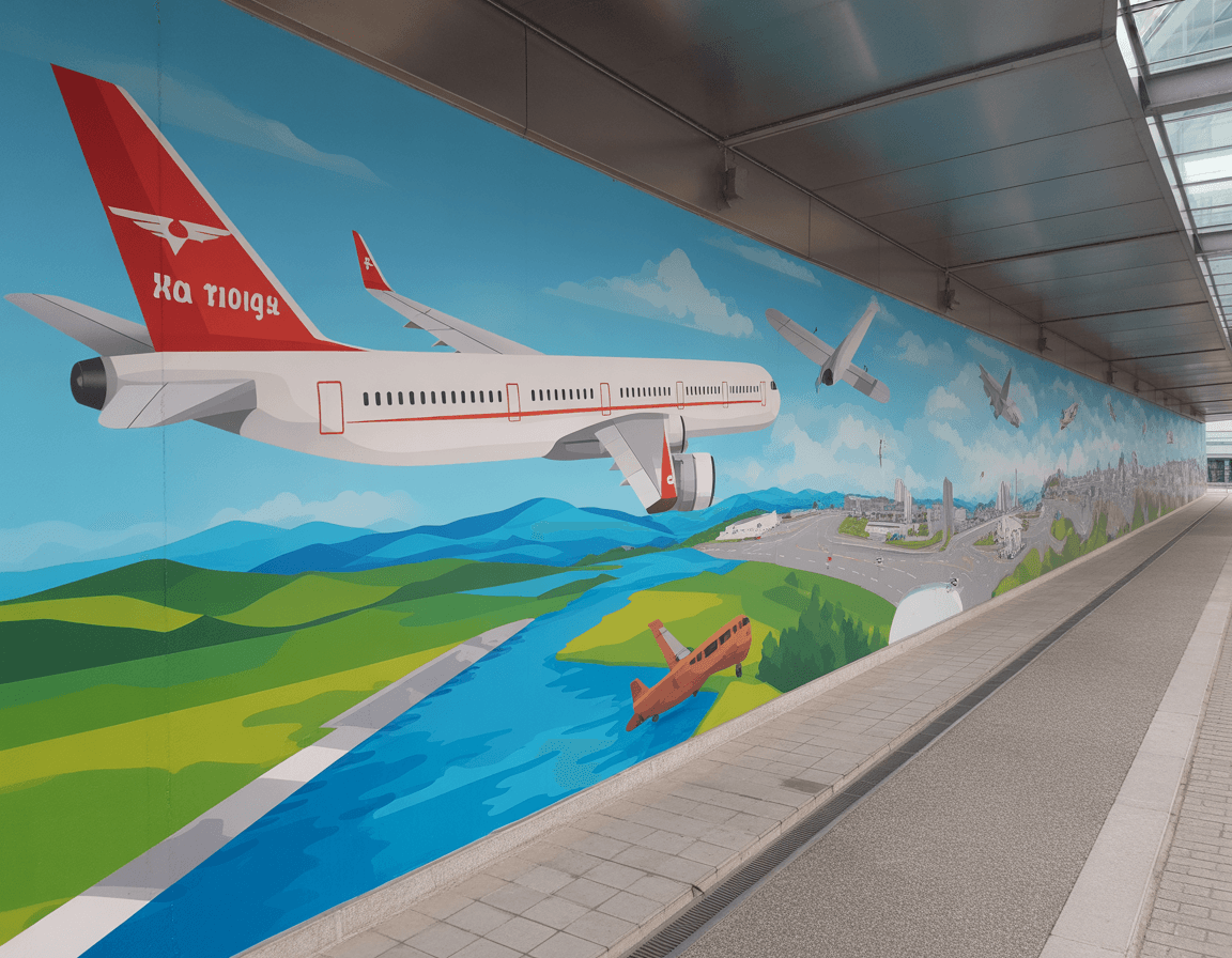 Cork Airport Introduces The Wonder of Travel Mural Reflecting Aviation Legacy
