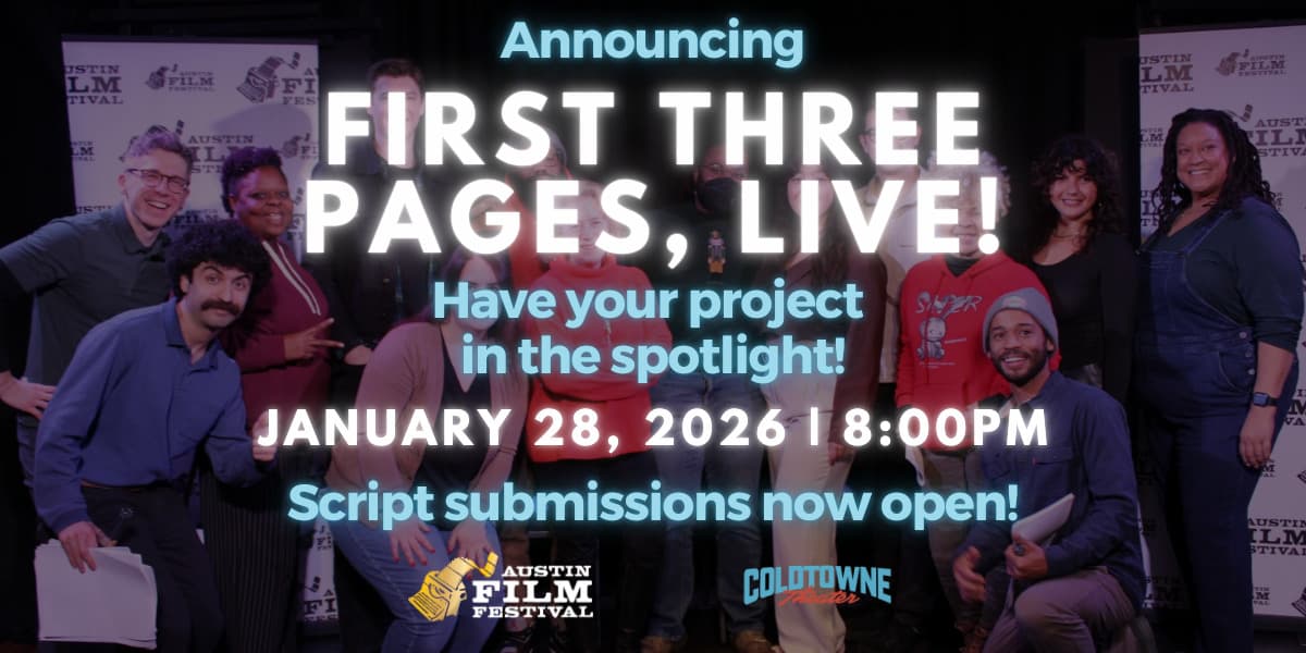 Experience the First Three Pages Live Reading at ColdTowne Theater in Austin