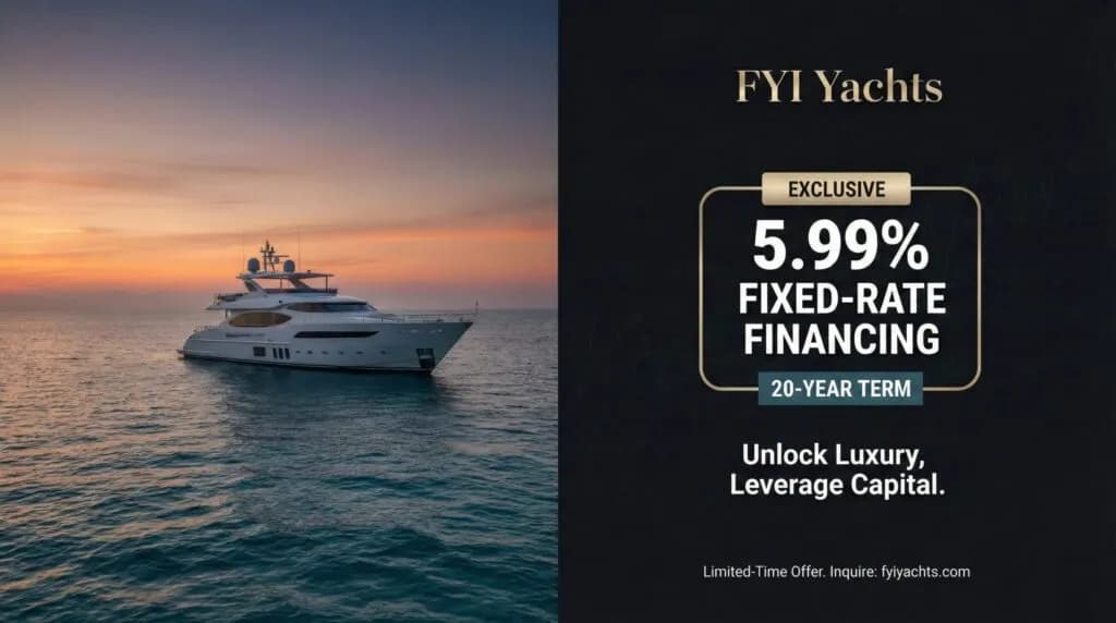 FYI Yachts Offers 5.99% Fixed-Rate Yacht Financing
