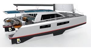 Custom Dinghy Lift on the Delos Explorer 53