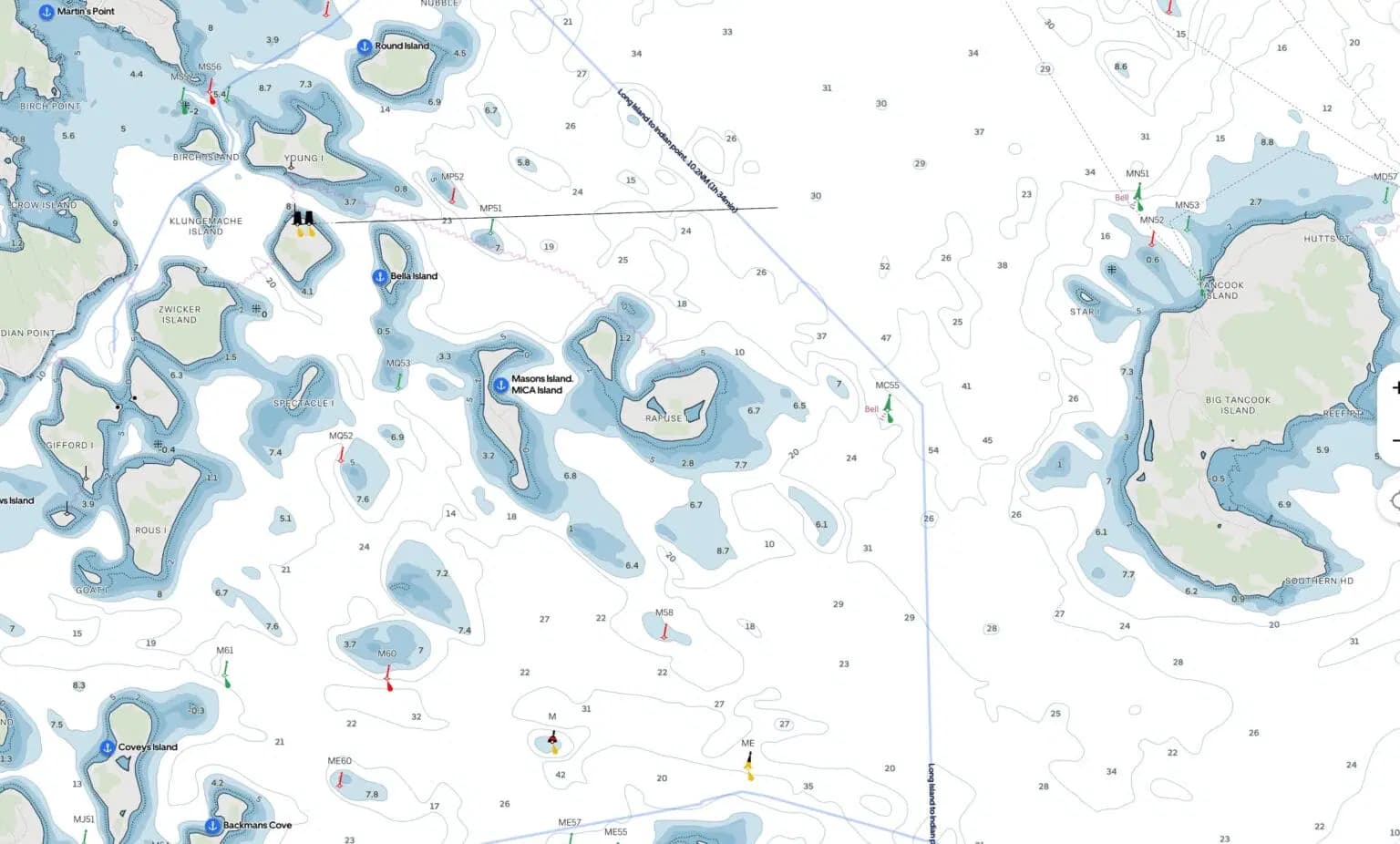 Orca App Navigation: charts, radar and AIS insights