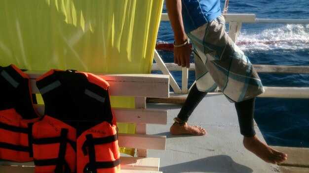 Step 1 – Ensure passenger safety and wear life jackets