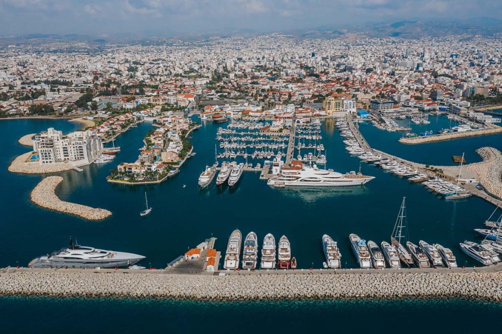 Marinas de topo em Chipre para aluguer de iates