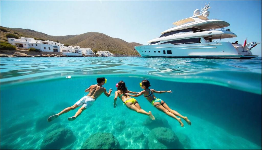 요트를 타고 파나레아 근처에서 가족 스노클링을 즐기고, 에올리안 제도 항해 이탈리아 화산 모험을 즐기세요.