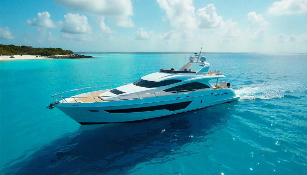 Yacht by Aldabra Atoll, med fokus på segling i Seychellerna 2025.
