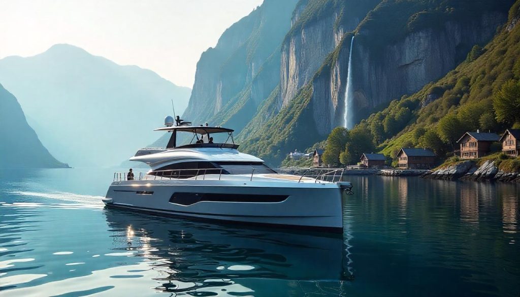 博纳多遨享仕 51.1 在索恩峡湾(Sognefjord),突出 2025 年的挪威峡湾航行。