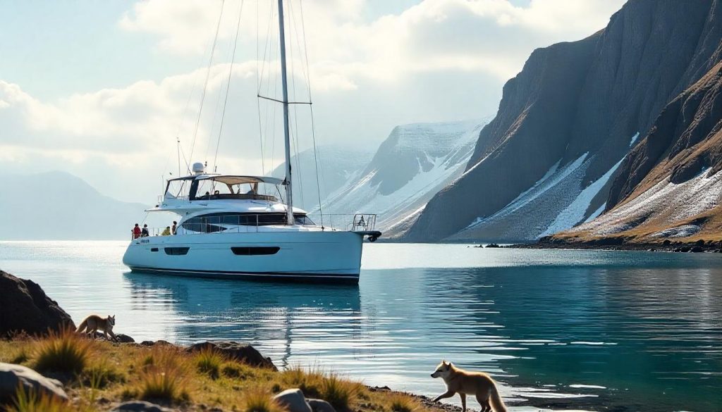Beneteau Oceanis 51.1 near Hornstrandir, highlighting Iceland coastal yachting in 2025.
