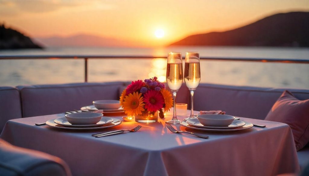 Gay-friendly yacht charter dining