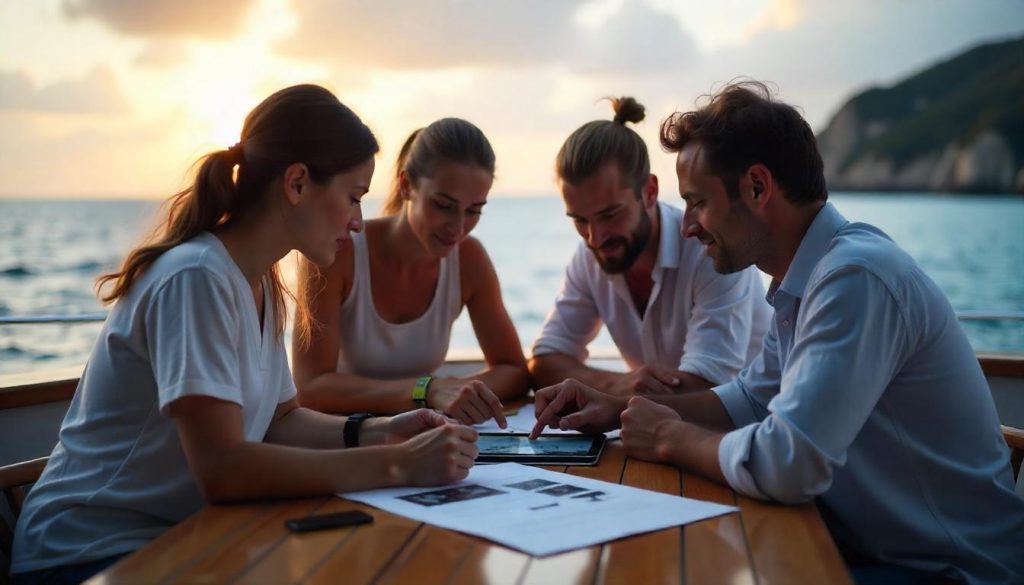 Photo sailing trip learning session