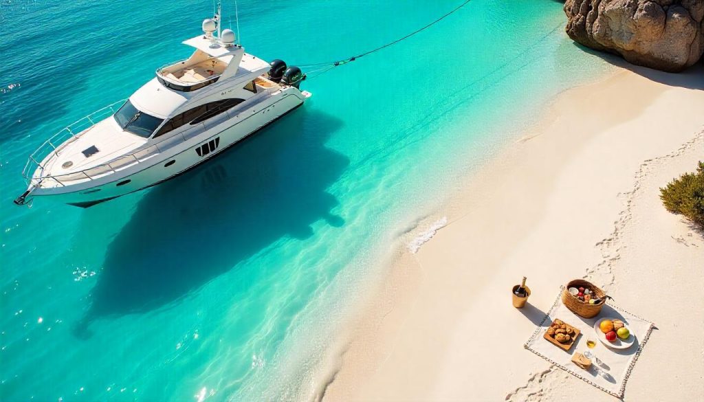 Custom yacht route activities