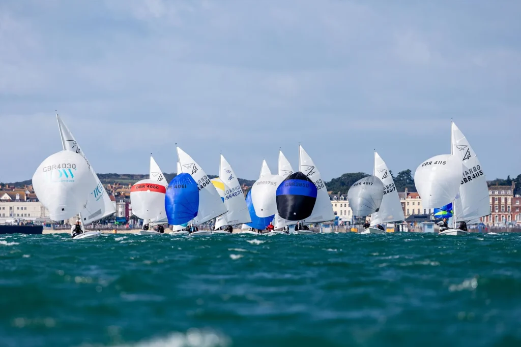 Racing Begins at the Flying Fifteen Worlds in Weymouth