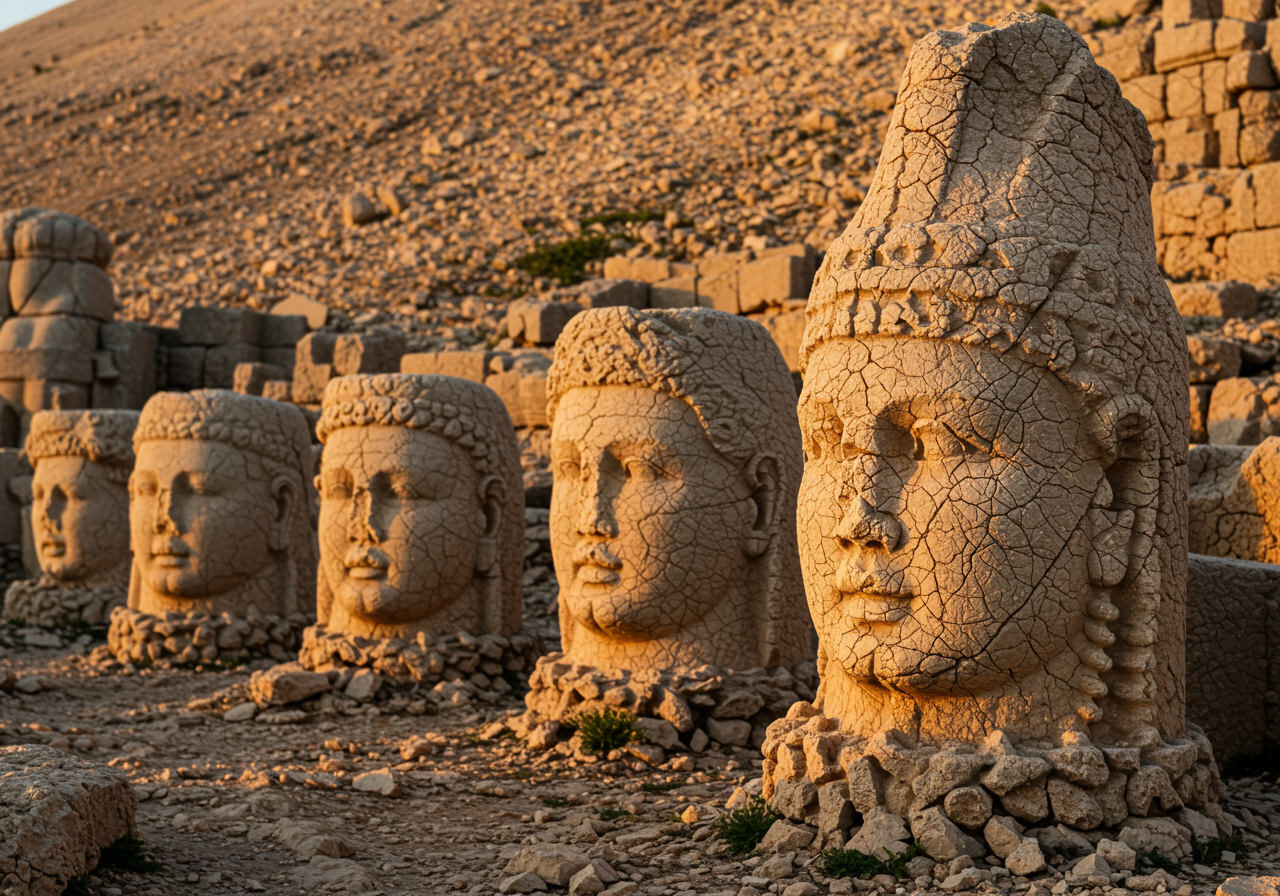 Exploring the Majestic Stone Guardians of Nemrut Dağı