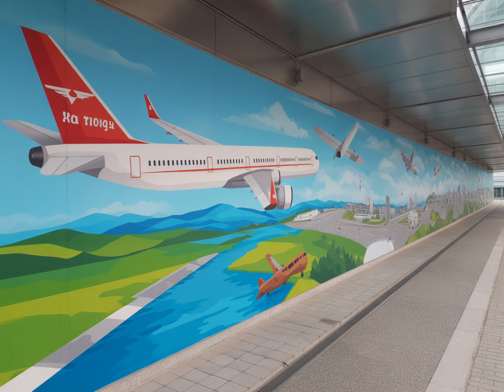 Cork Airport Introduces The Wonder of Travel Mural Reflecting Aviation Legacy