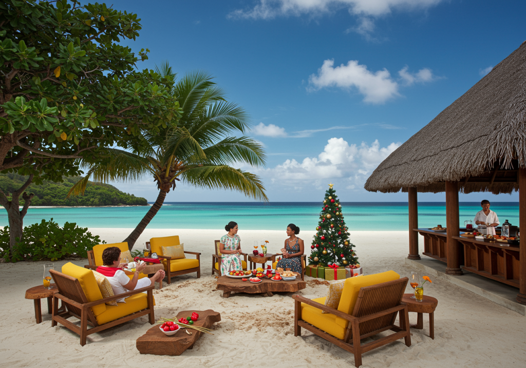 Tropical Holiday Festivities at Four Seasons Resort Seychelles on Desroches Island