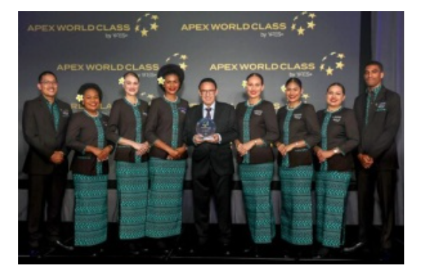 Fiji Airways Joins Elite Top 10 Airlines with APEX World Class Award