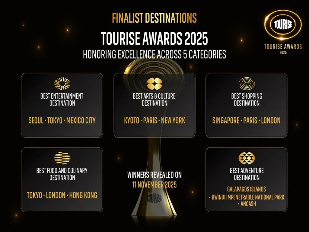 Finalists Revealed for the 2025 TOURISE Travel Awards