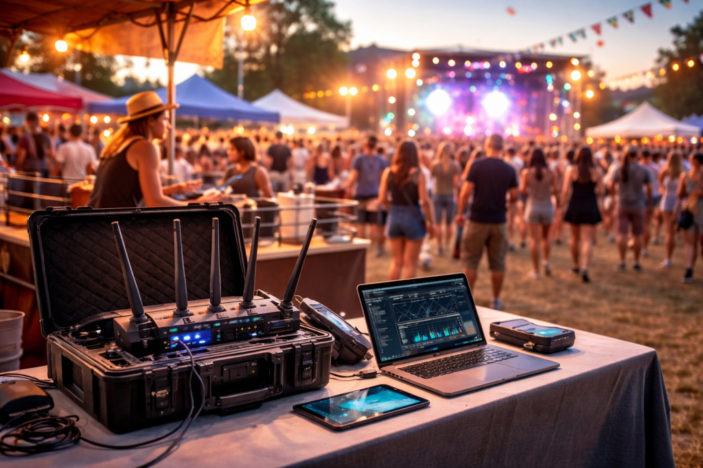 How Events Reinvent Temporary Network Infrastructure