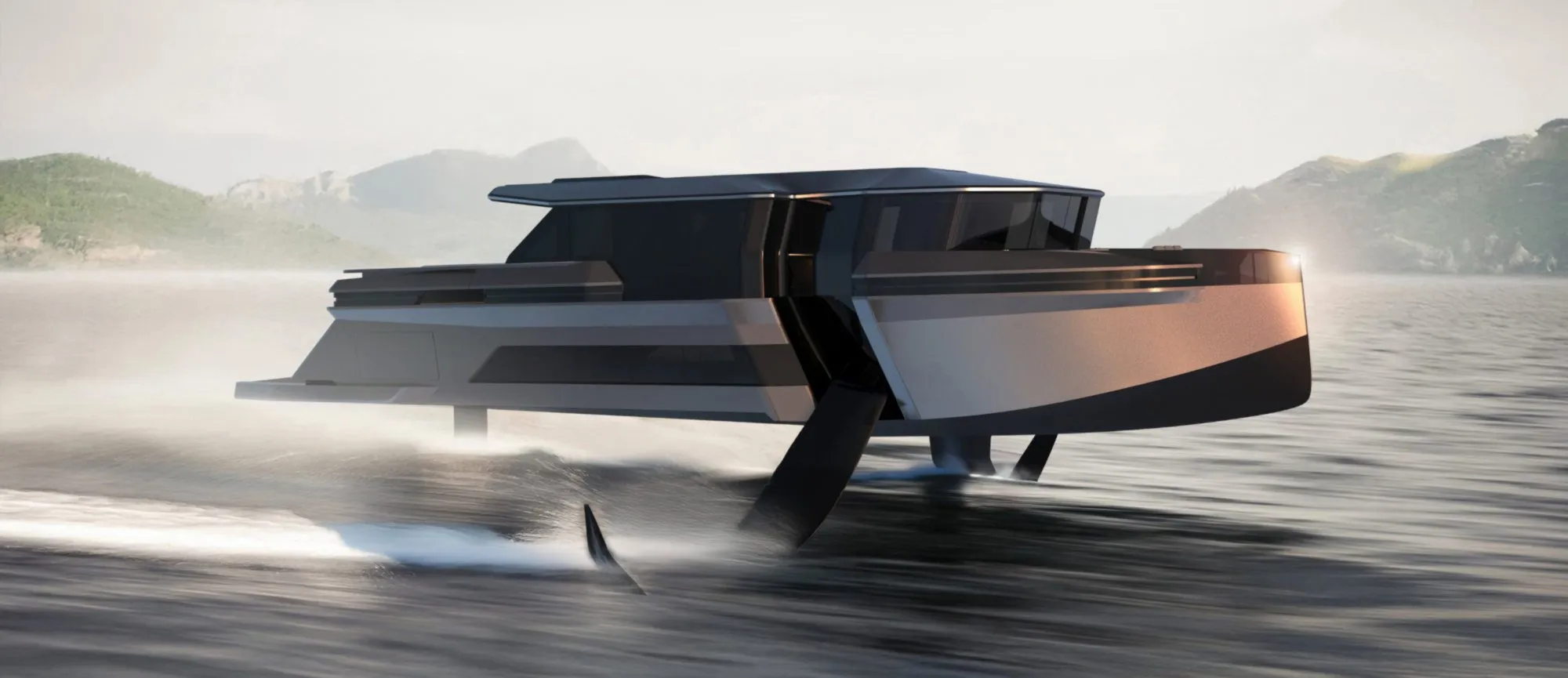 Enata Ghost — 28m Foiling Superyacht Revealed