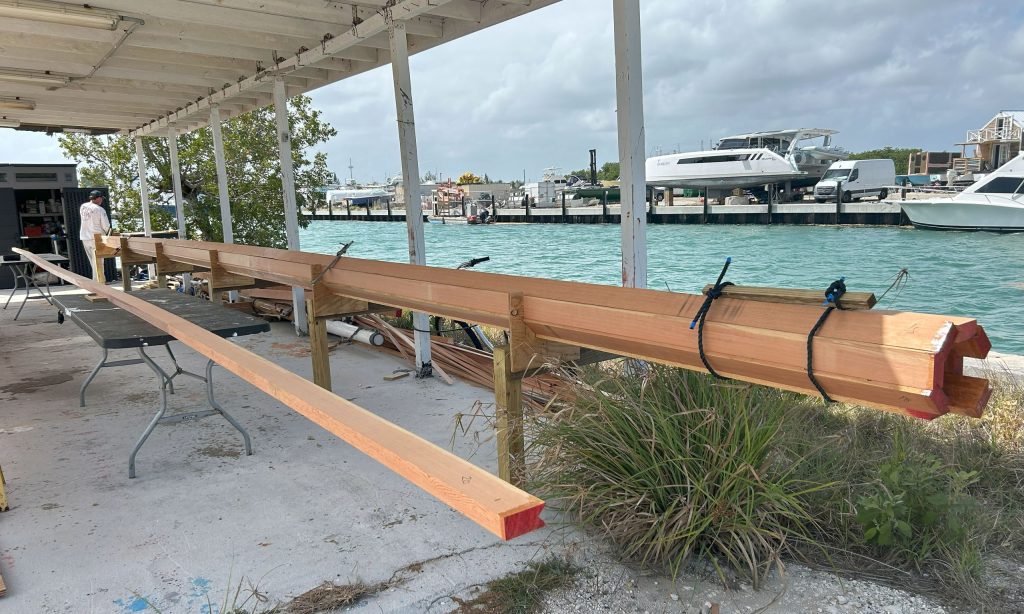 Rebuilding Reef Chief’s Douglas‑fir bird’s‑mouth masts