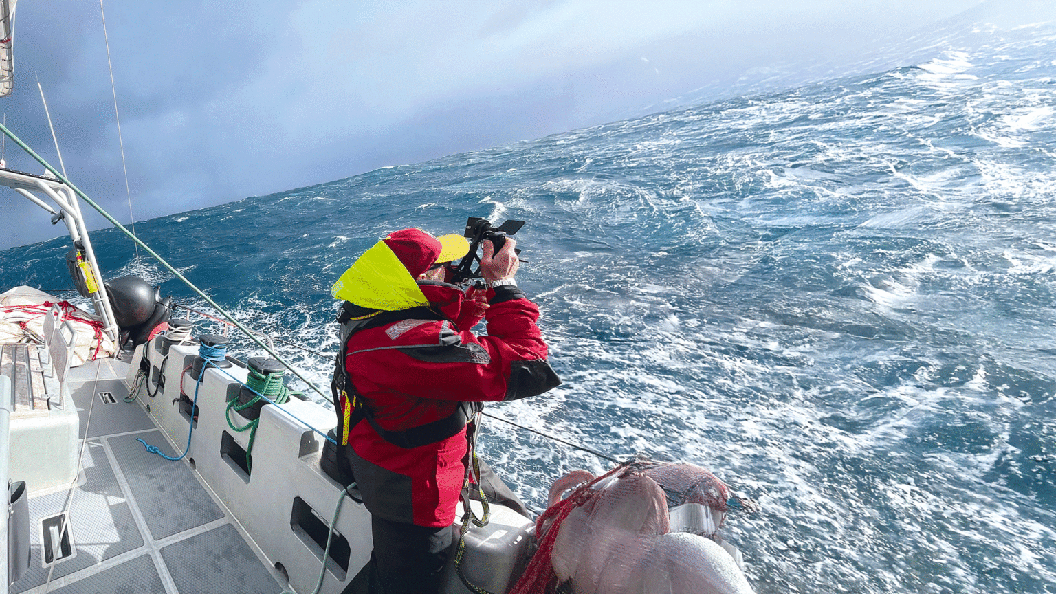 Celestial navigation across the South Atlantic