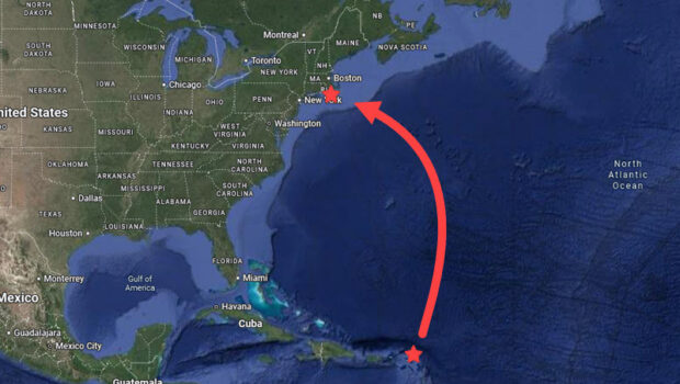 US Open – Offshore: St. Barths to Newport Route