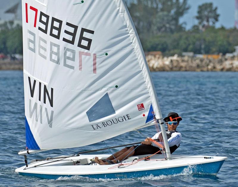 Kai Marks Dasent at the ILCA 6 Midwinters in Miami